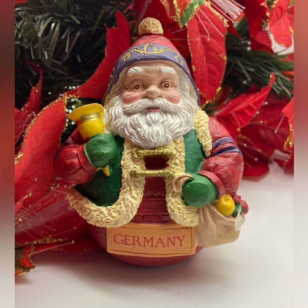 Russ Germany Santa Claus Figure 5” Christmas Statue Roly Roly 14097